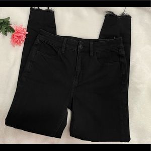 American Eagle high rise black jeans